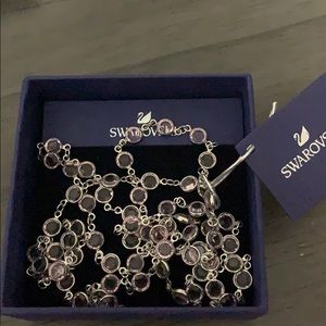 Silver and amethyst necklace